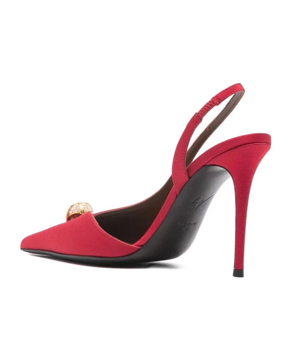 Embellished Slingback Pumps