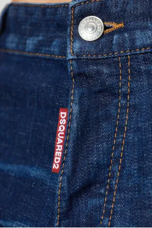 Dsquared2 Logo-Patch Straight Leg Jeans