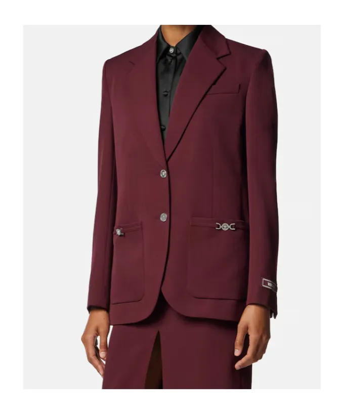 Versace Single-Breasted Tailored Blazer