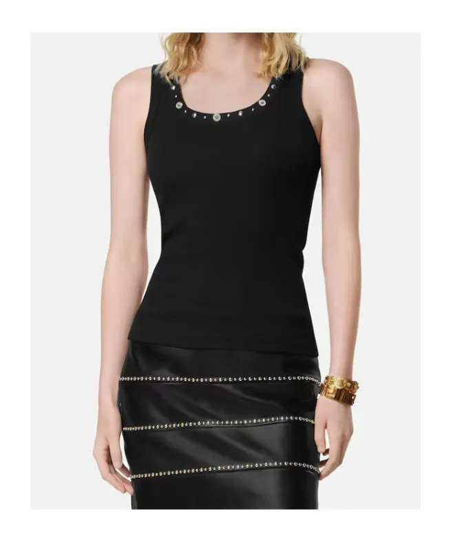 Versace Medusa Ribbed Tank Top