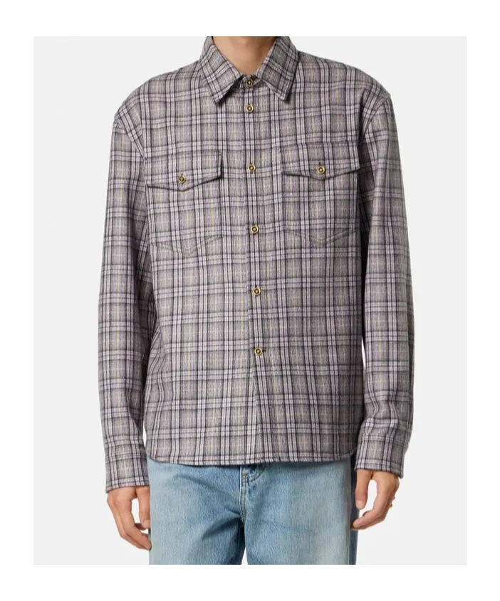 Versace Checked Flannel Shirt