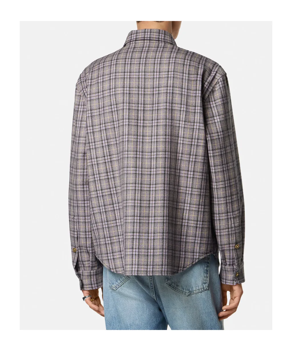 Versace Checked Flannel Shirt