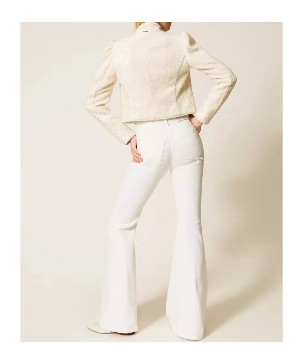 Twinset Mid-Rise Flared Jeans