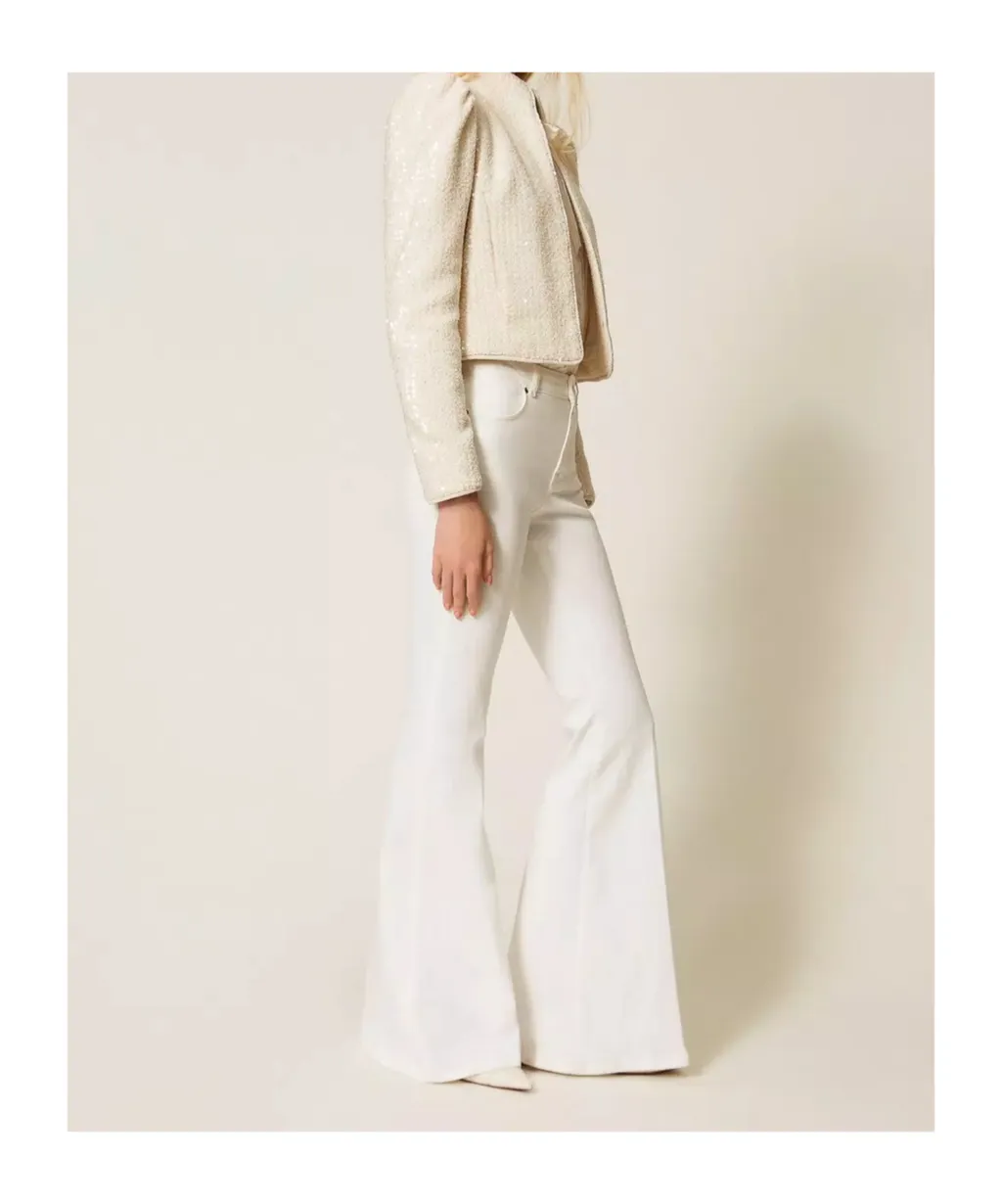 Twinset Mid-Rise Flared Jeans