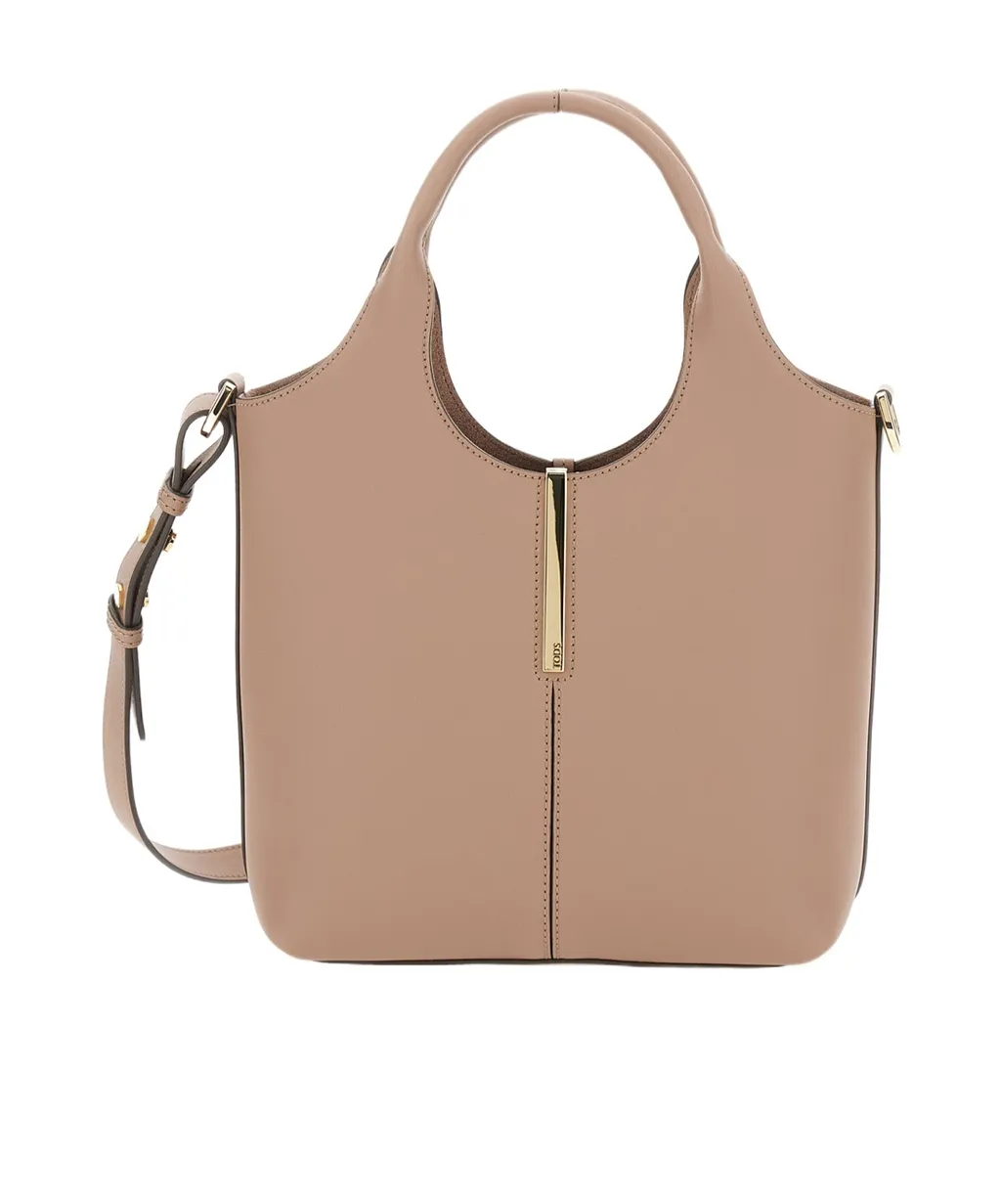 Tod's Logo Engraved Mini Shopping Bag