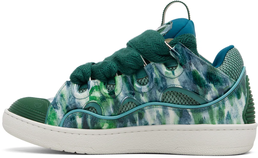 Sequined Leather Sneakers