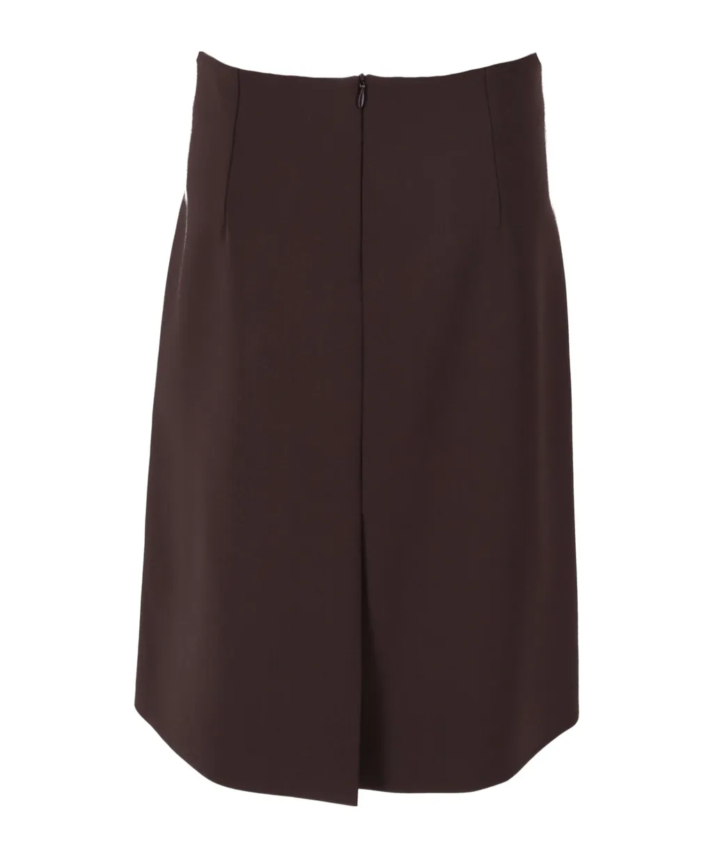Back-Slit Midi Skirt