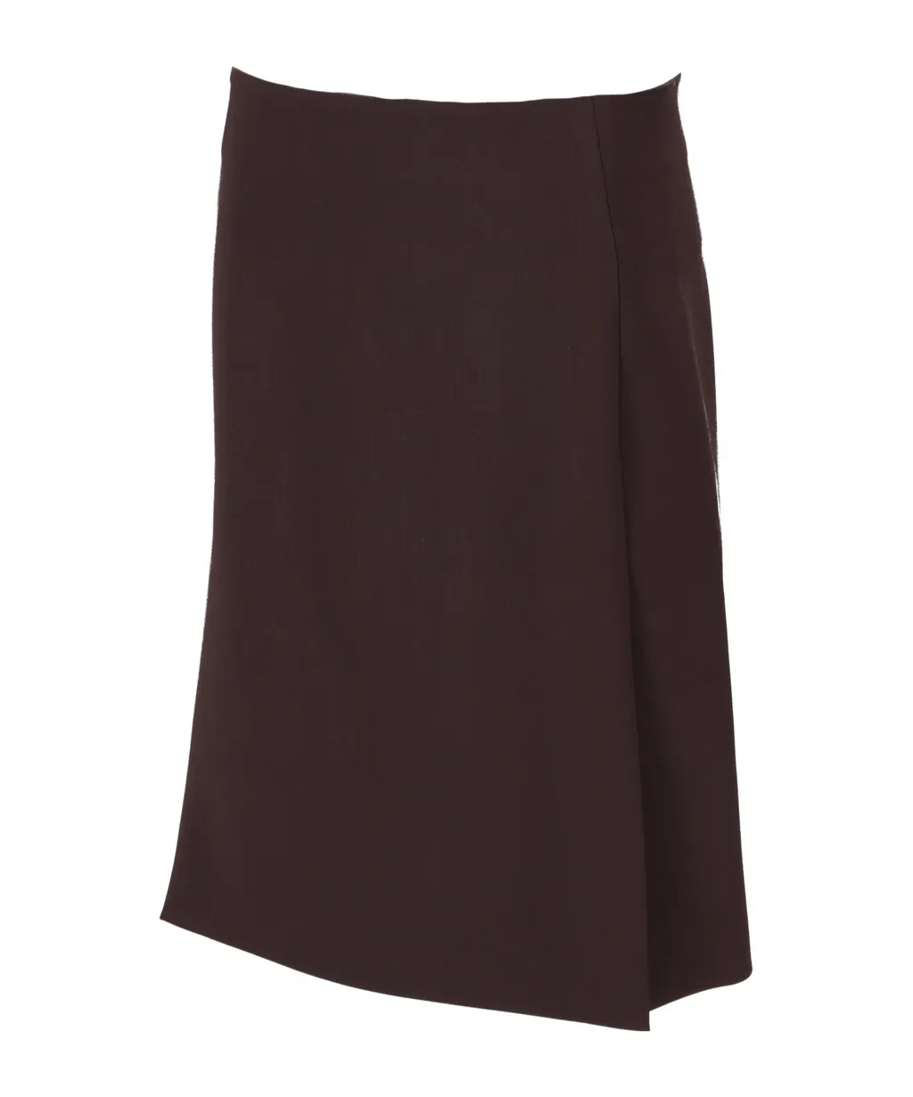 Back-Slit Midi Skirt