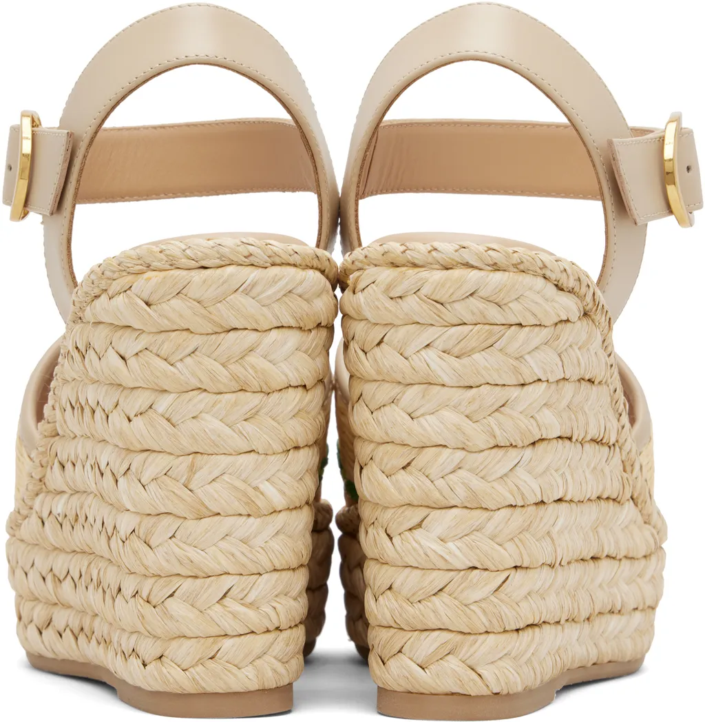 Valentino	Vlogo Signature Platform Wedge Sandals