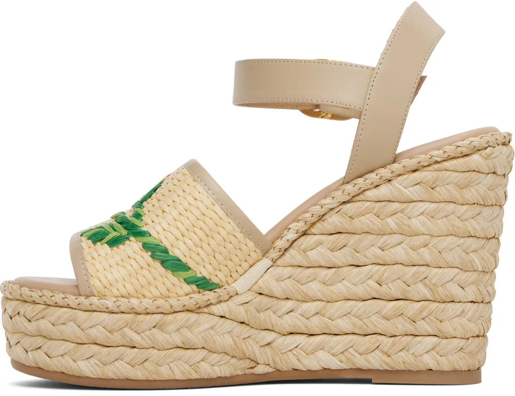 Valentino	Vlogo Signature Platform Wedge Sandals