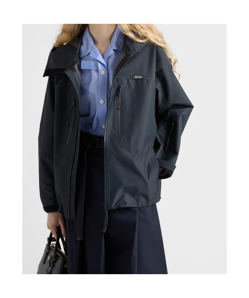 Prada Zip-Up Hooded Jacket