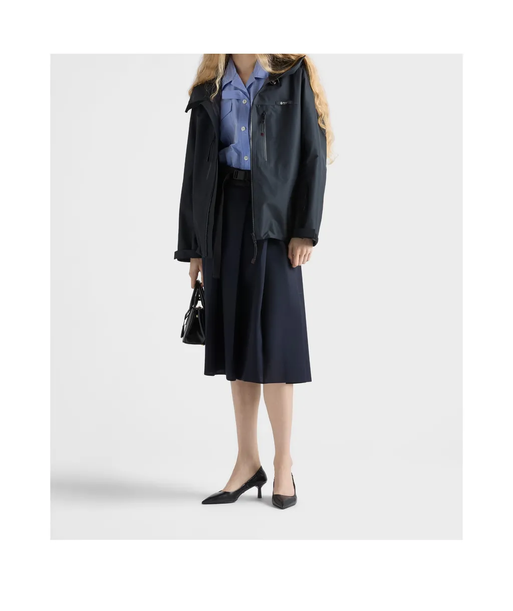 Prada Zip-Up Hooded Jacket
