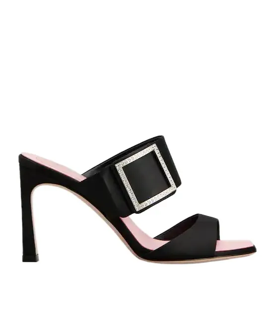 Roger Vivier Trompette Satin Mules