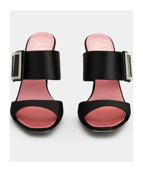 Roger Vivier Trompette Satin Mules