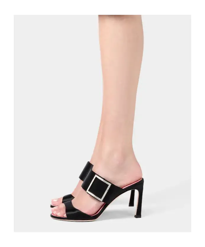Roger Vivier Trompette Satin Mules