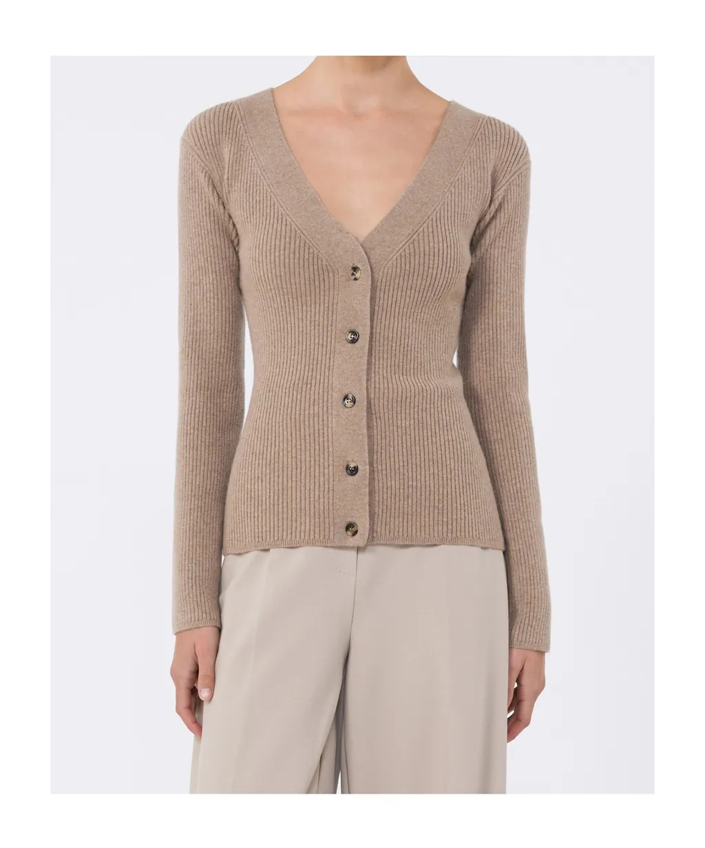 Wool And Cashmere Jumper - Sand