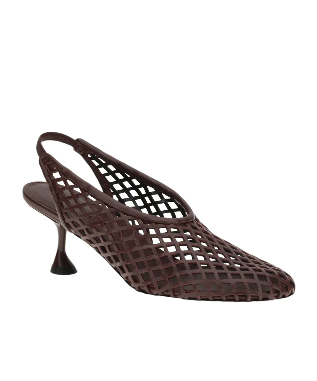 Tee Perforated Slingback Pumpsin Nappa