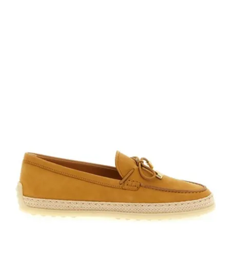 Tod's Bow Detailed Slip-On Flat Shoes