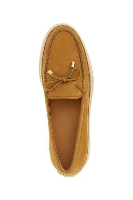 Tod's Bow Detailed Slip-On Flat Shoes