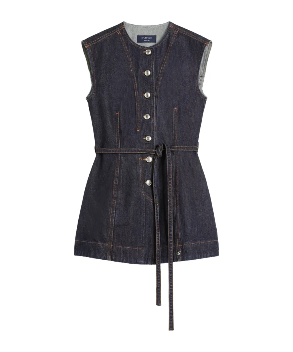 Sleeveless Denim Top