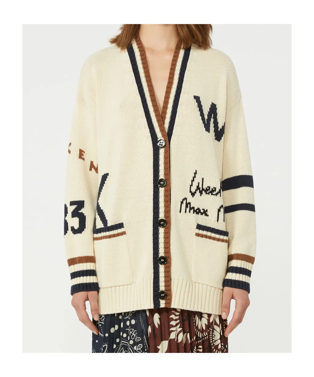 Oversized Cotton-Blend Cardigan