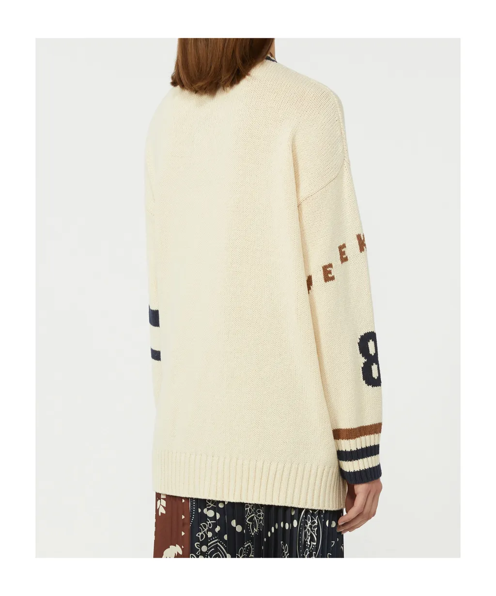 Oversized Cotton-Blend Cardigan
