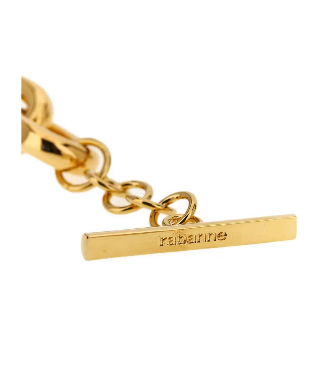 Paco Rabanne Embellished Chained T-Bar Necklace