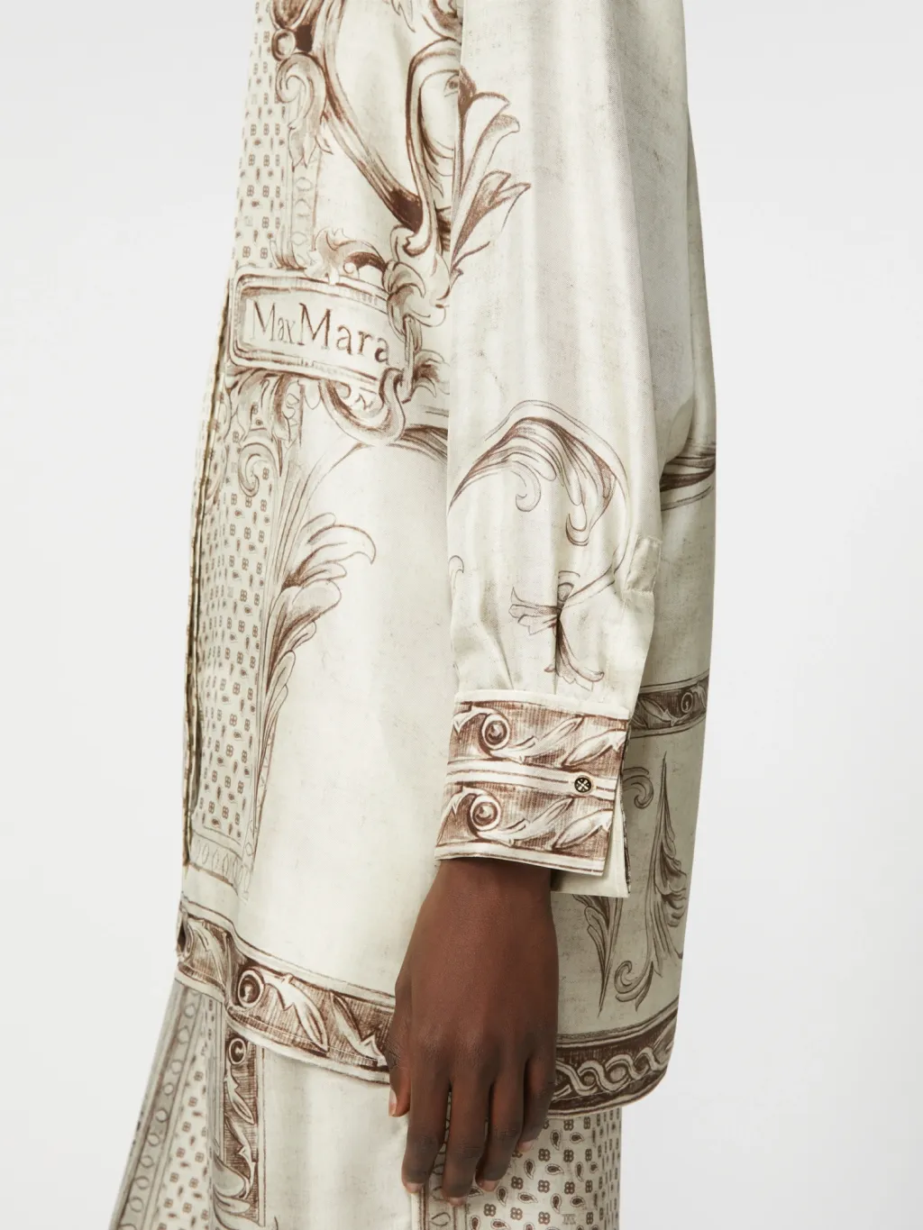 Printed Silk Twill Shirt