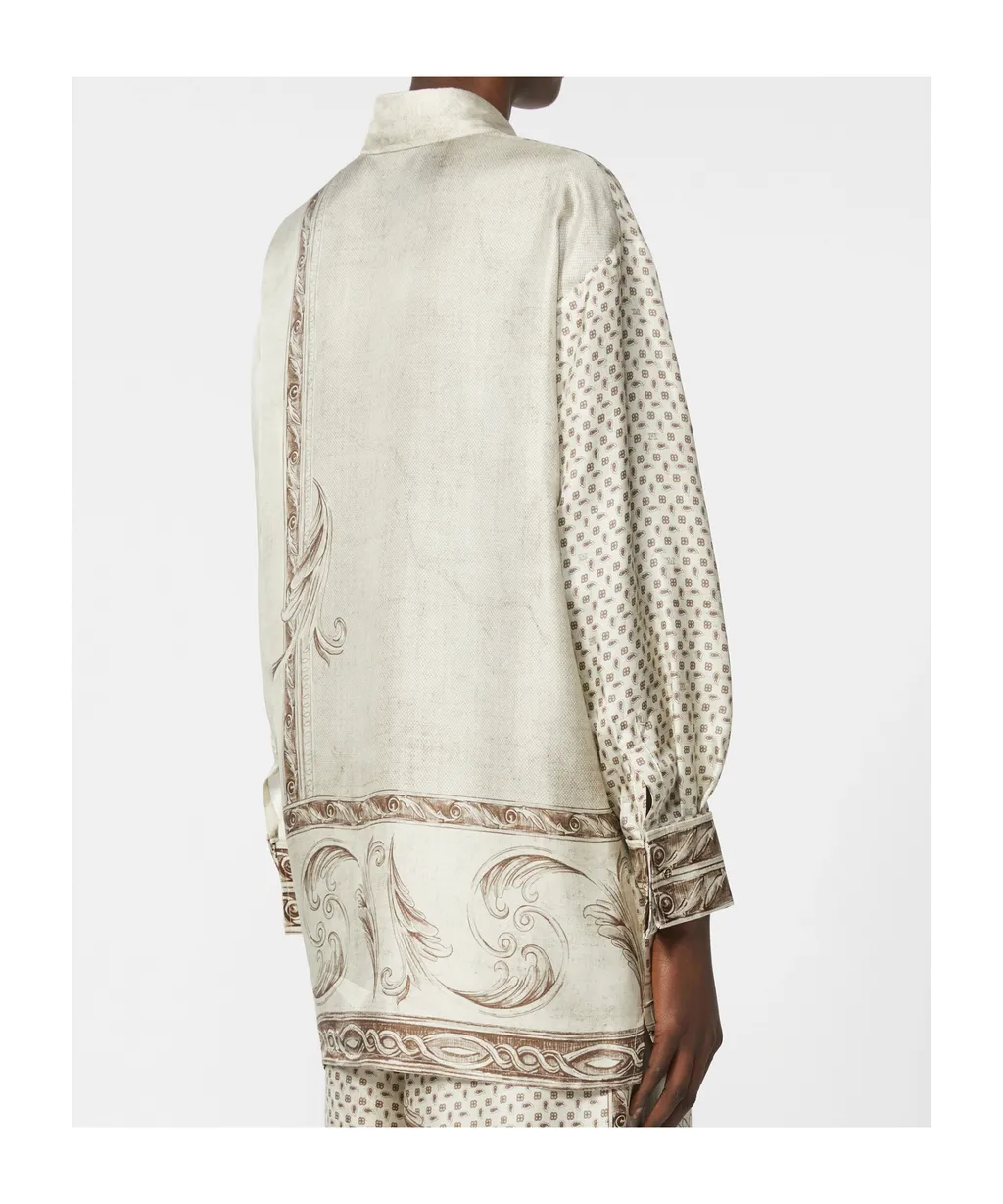 Printed Silk Twill Shirt