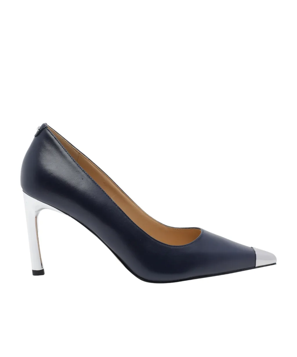 Michael Michael Kors Logo Plaque Pointed Toe Pumps