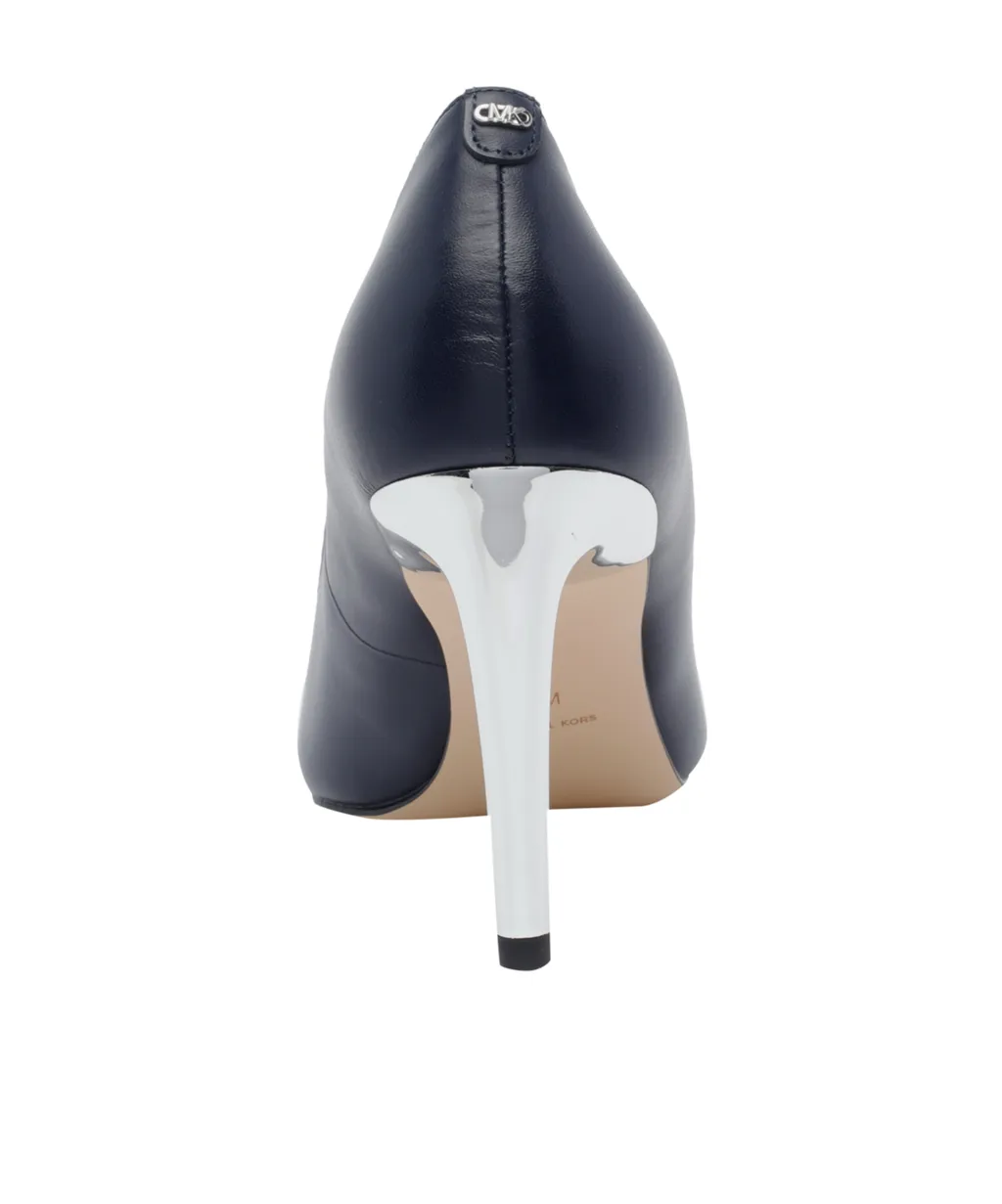Michael Michael Kors Logo Plaque Pointed Toe Pumps