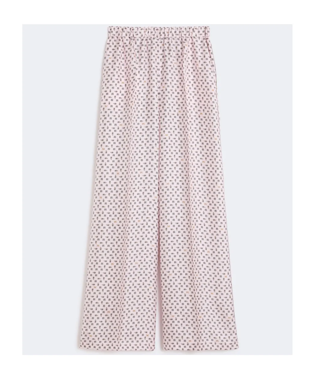 Printed Silk Trousers