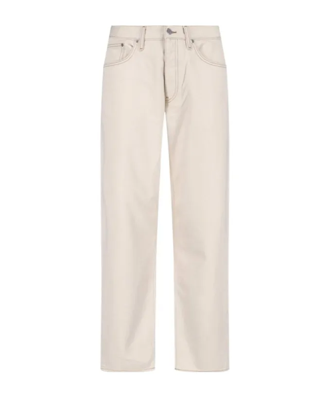 Sunflower Logo Patch Straight-Leg Jeans