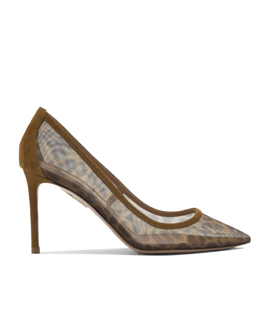 Aquazzura Leopard Printed Stiletto Heel Pumps