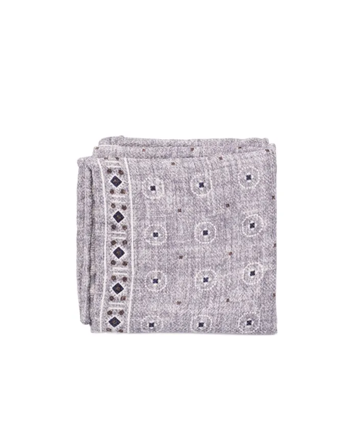 Patterned Silk Scarf