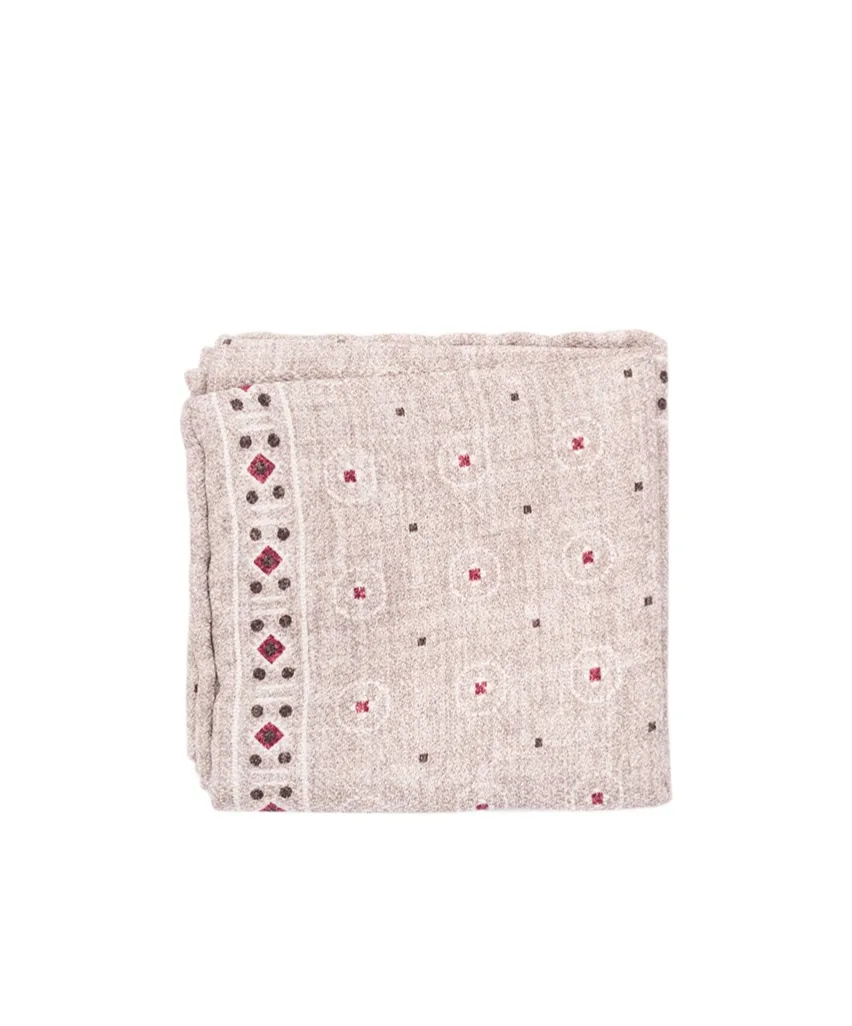 Checked Silk Scarf
