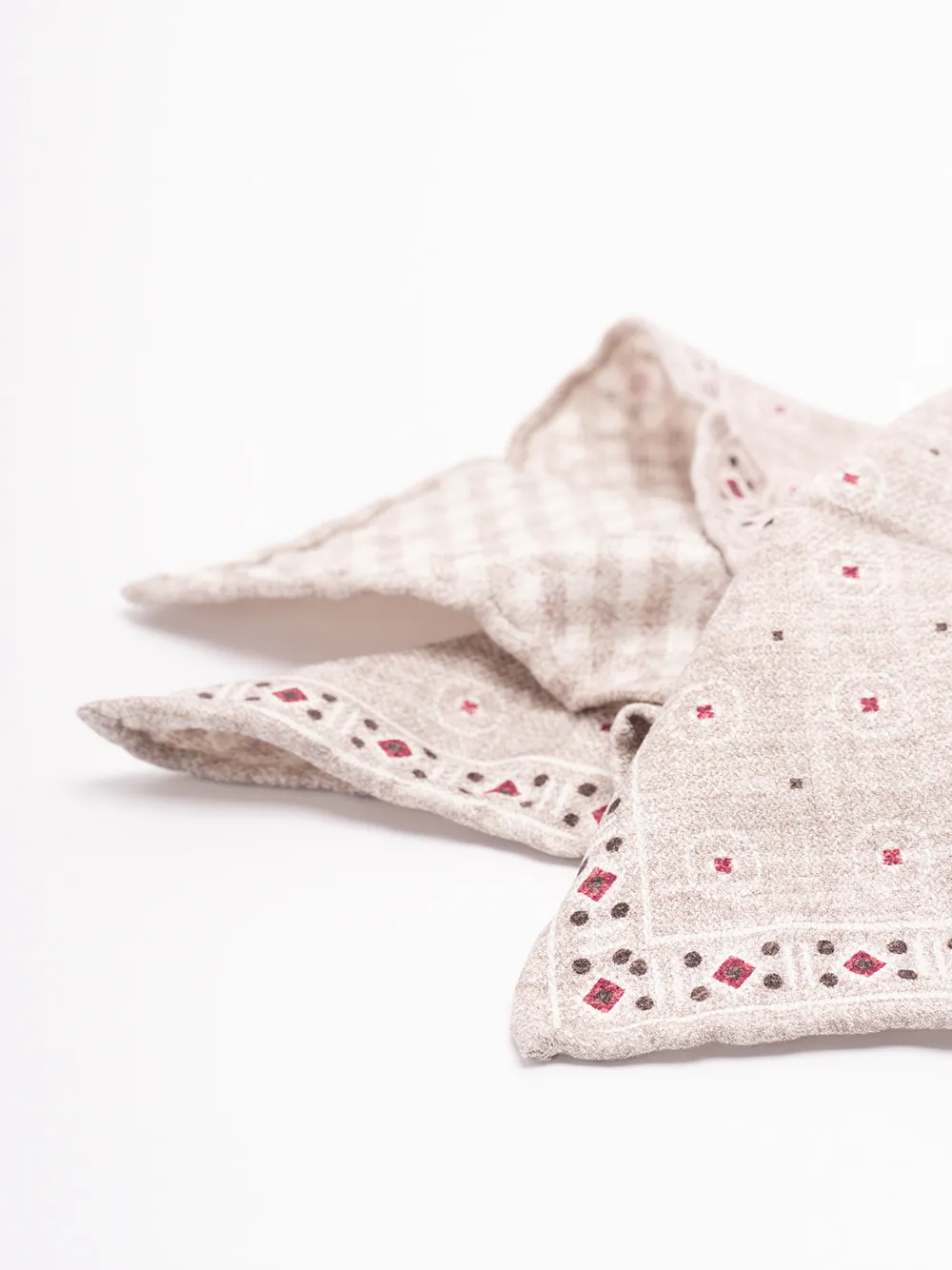 Checked Silk Scarf