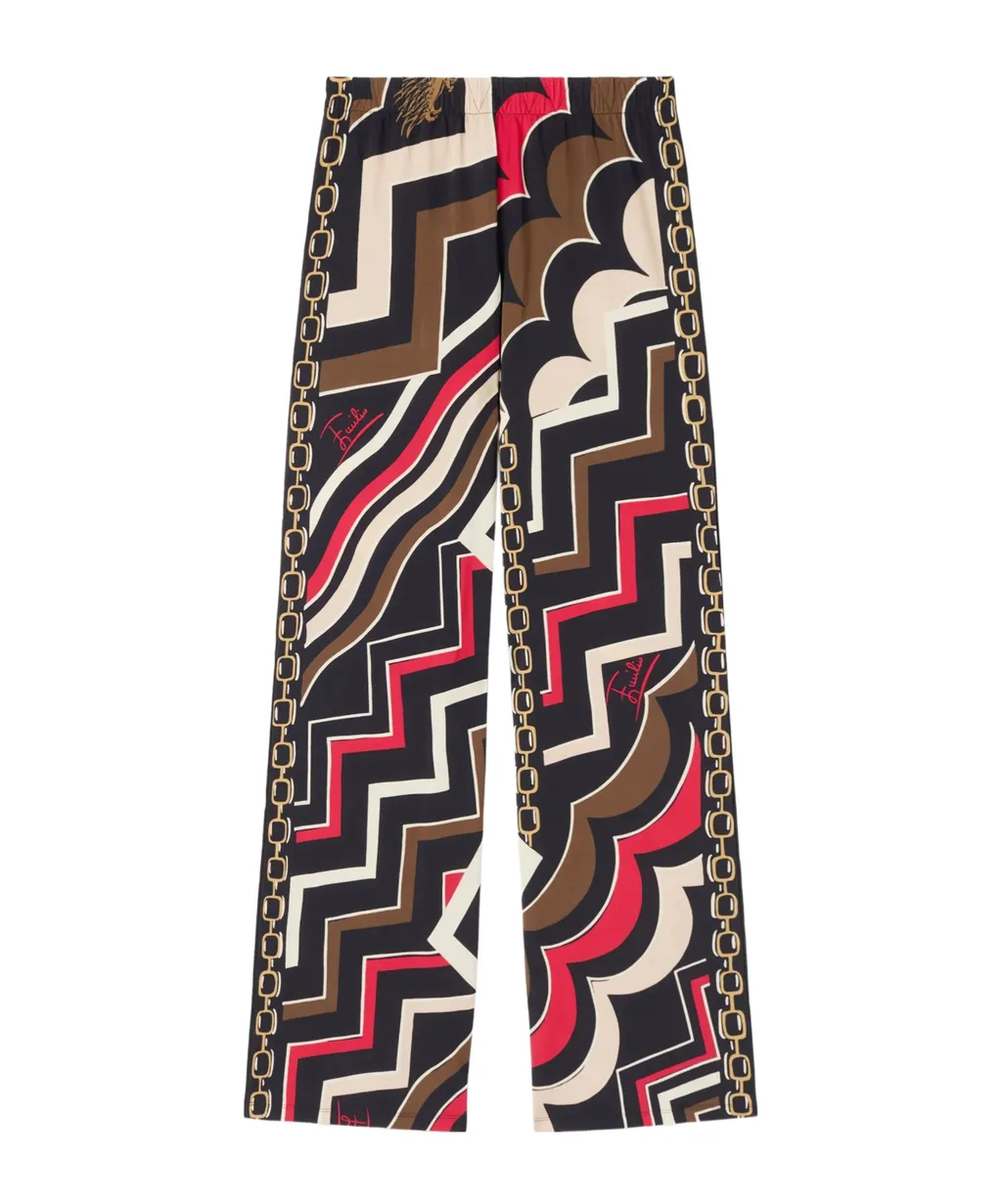 Istrice-Print Trousers