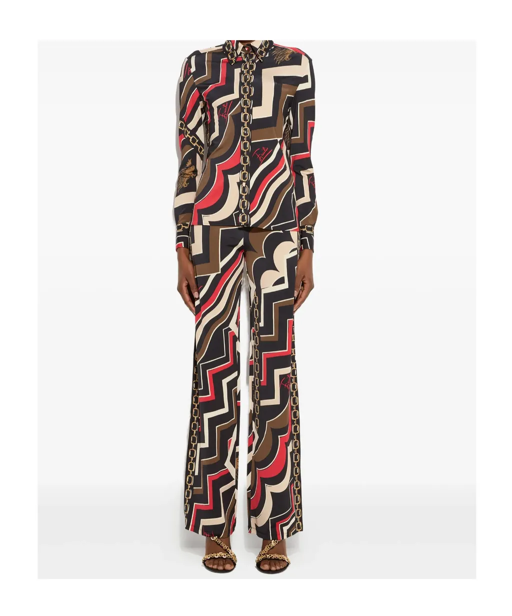 Istrice-Print Trousers