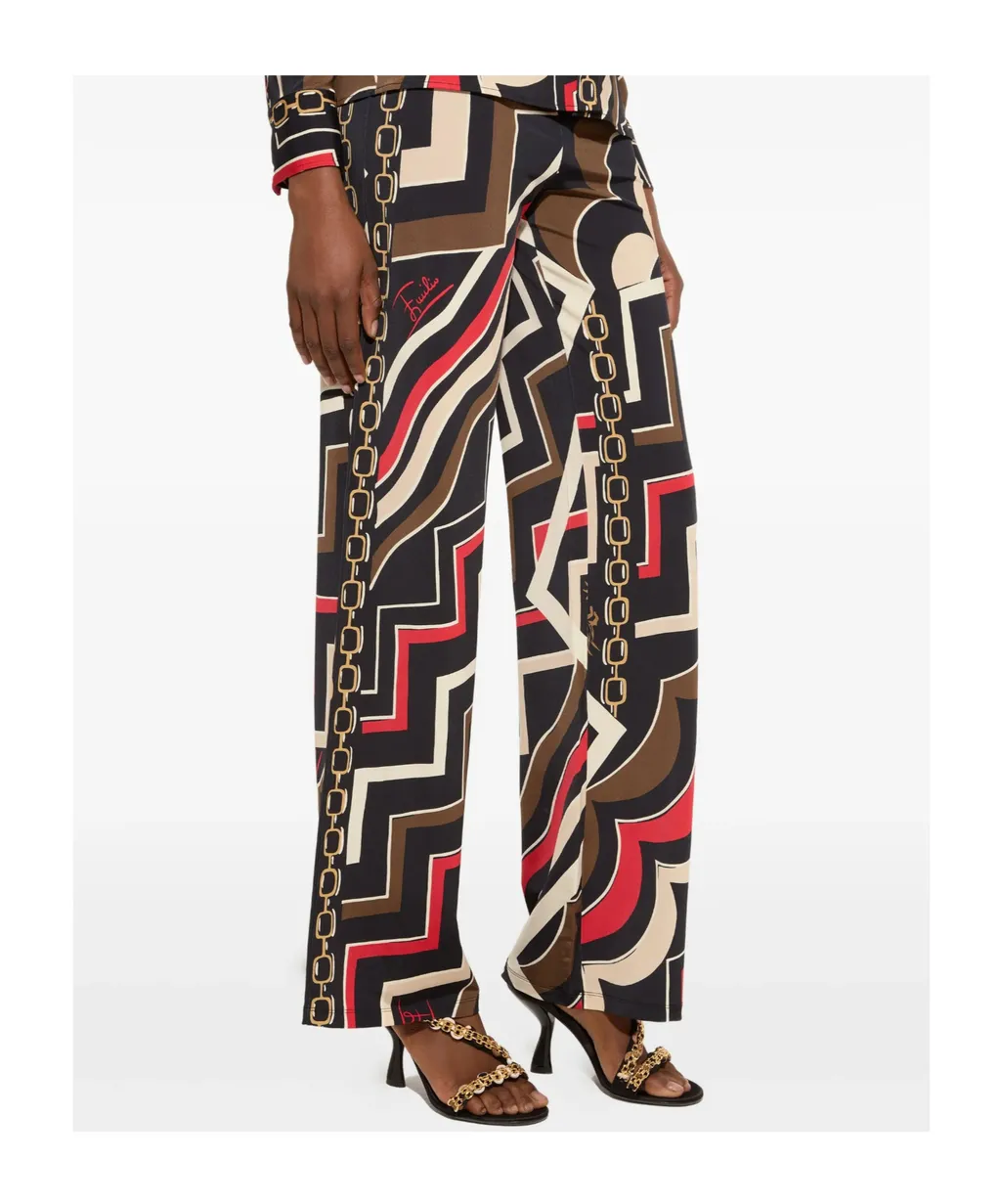 Istrice-Print Trousers