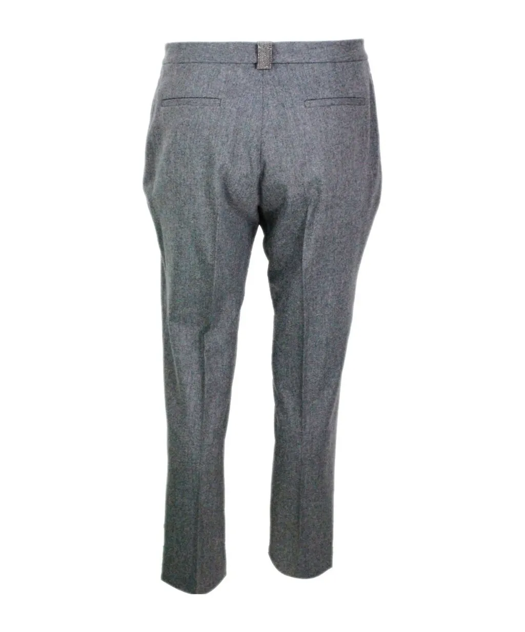 Fabiana Filippi Embellished Straight Leg Trousers