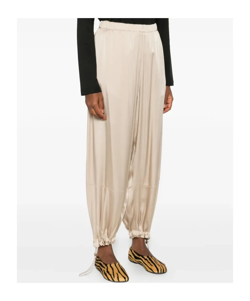 Elastic Waist Drawstring Pants