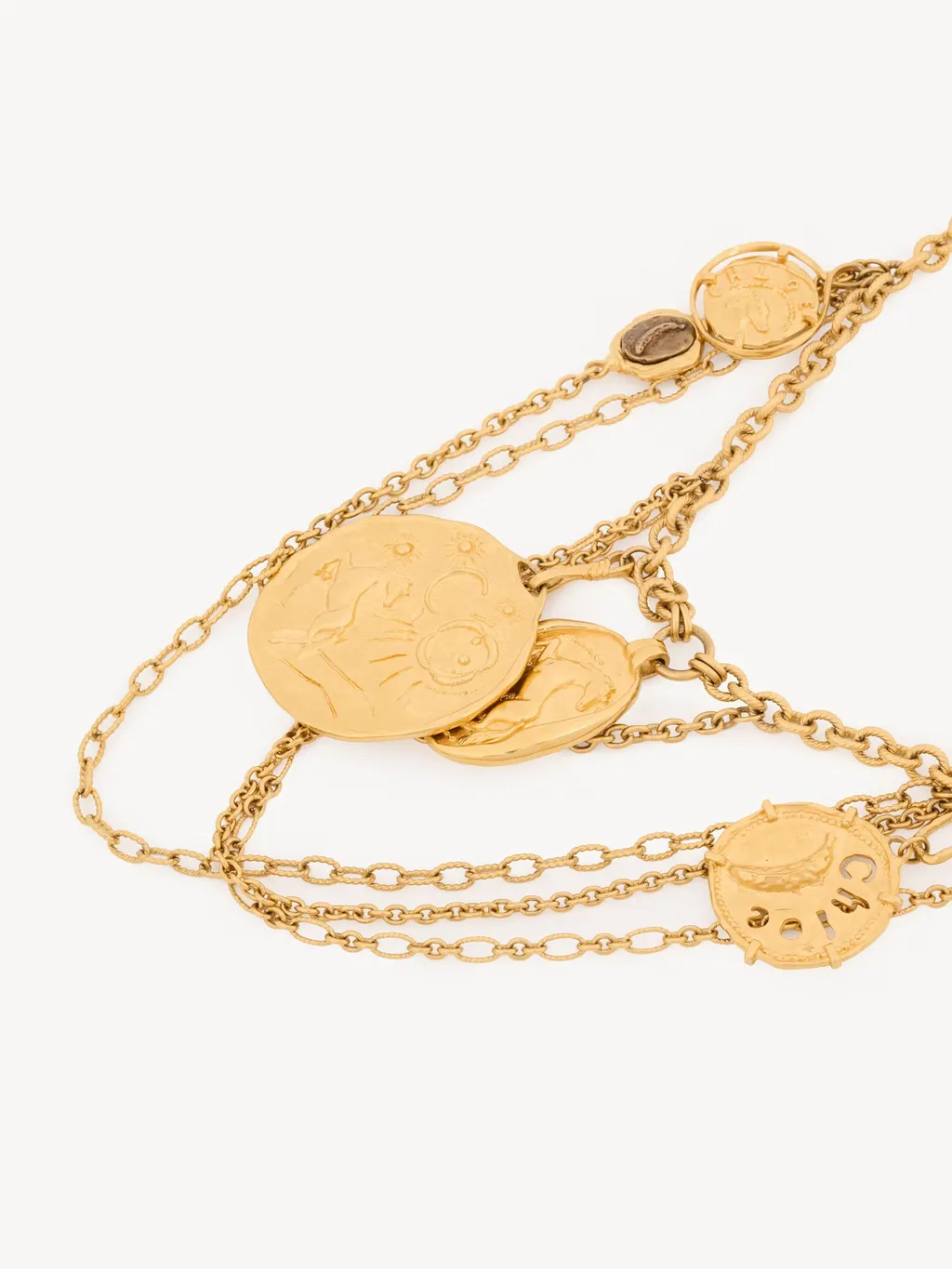 Chlo Medals Chained Necklace