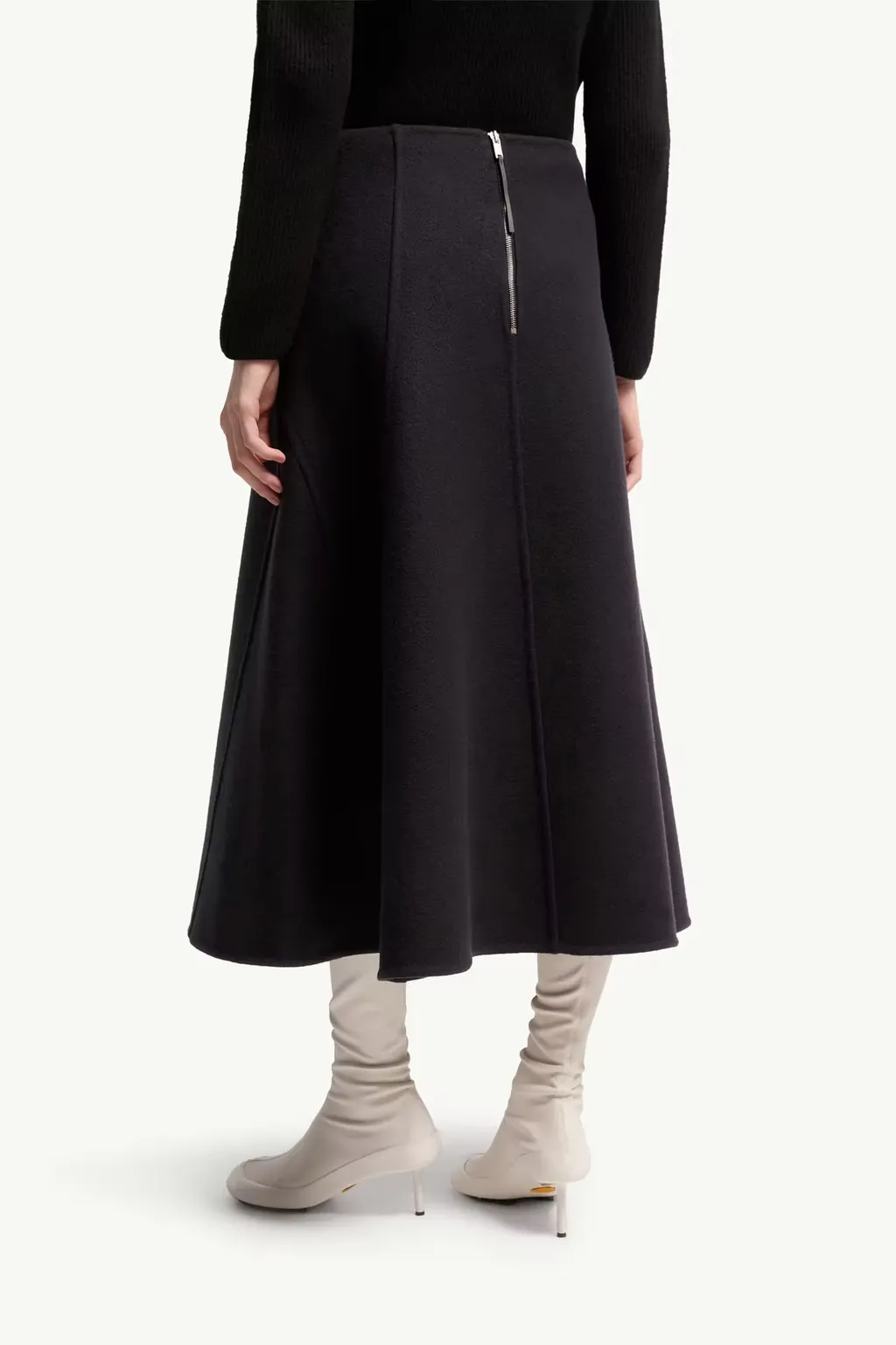 Moncler + Jil Sander Flared Midi Skirt