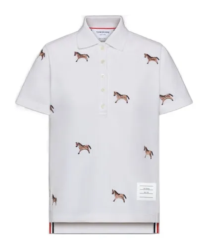 Thom Browne Embroidered Polo Shirt