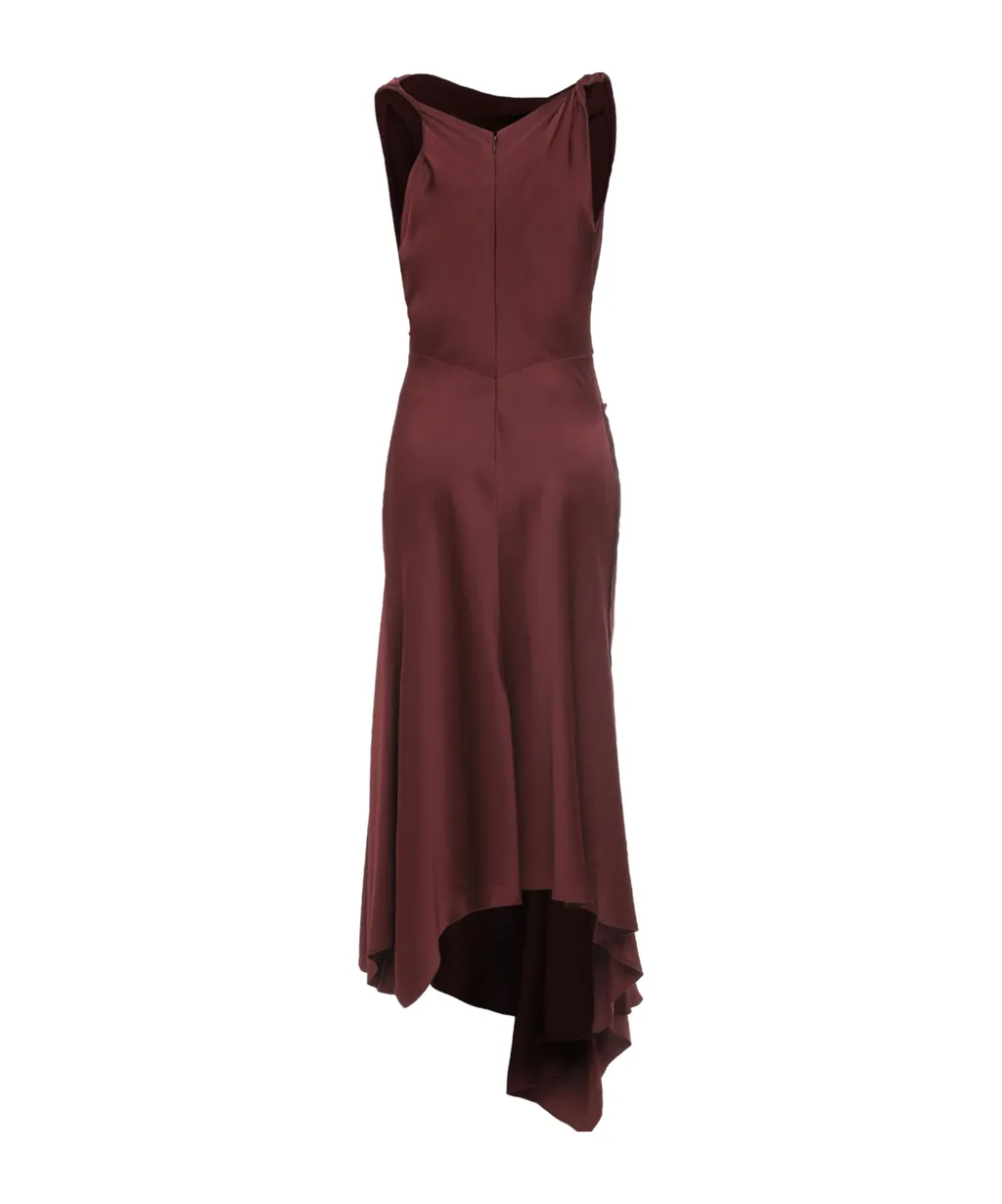 Victoria Beckham Asymmetrical Midi Dress