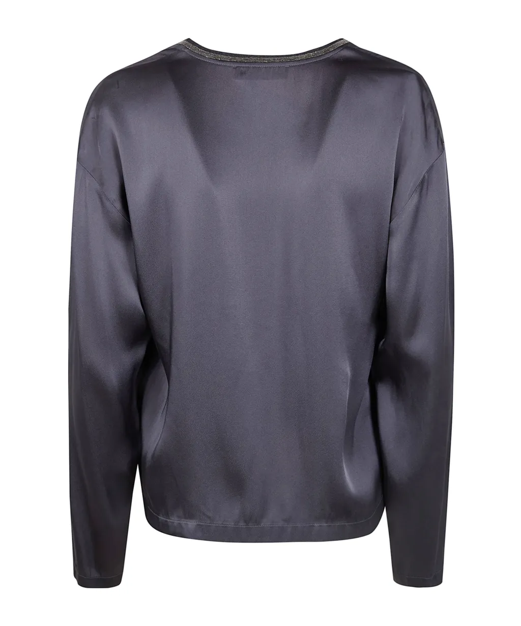 Fabiana Filippi V-Neck Sweater Top