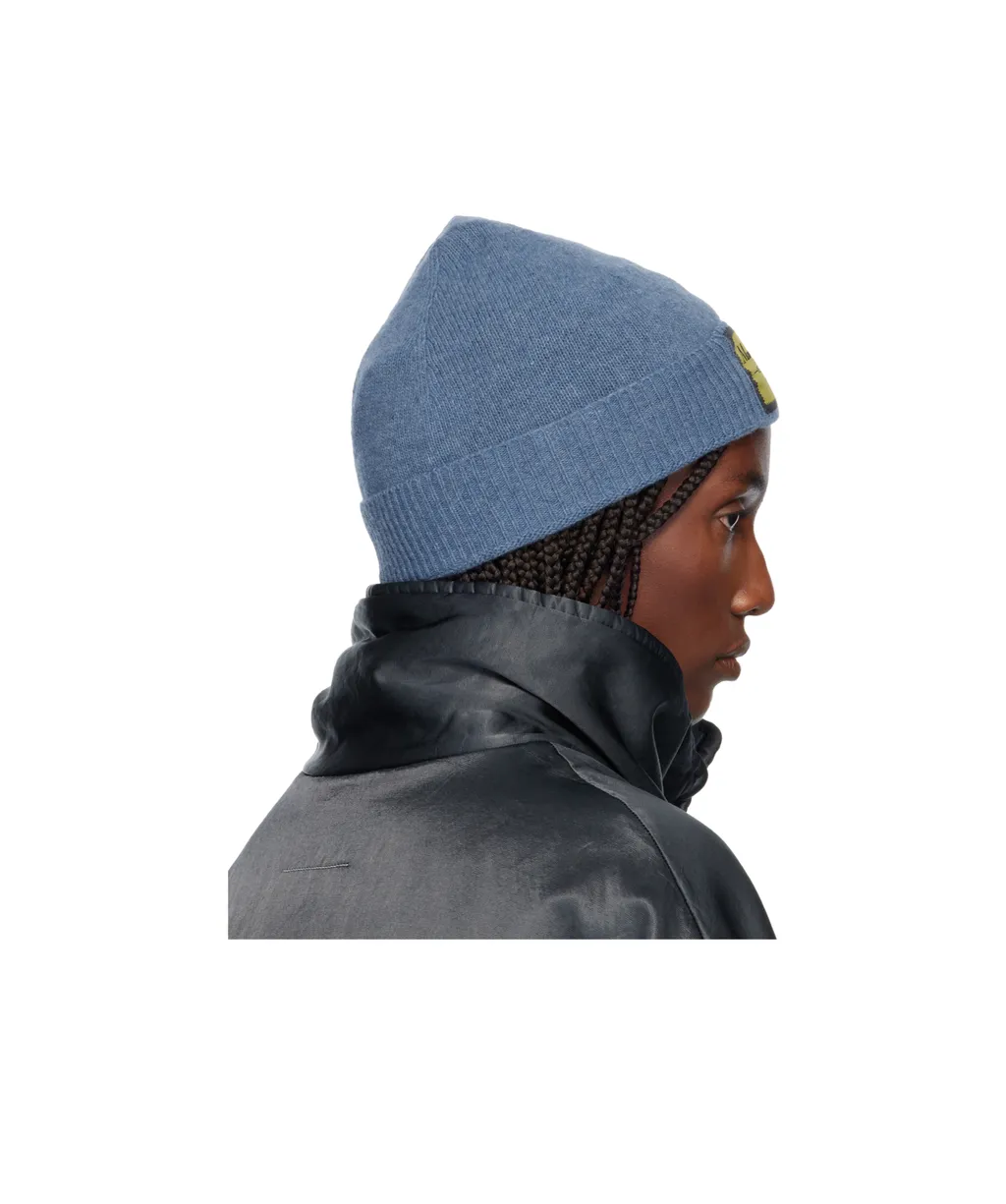 Mm6 Maison Margiela Logo Patch Knitted Beanie