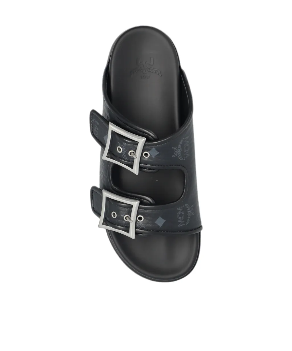 Buckle-Detail Flat Sandals