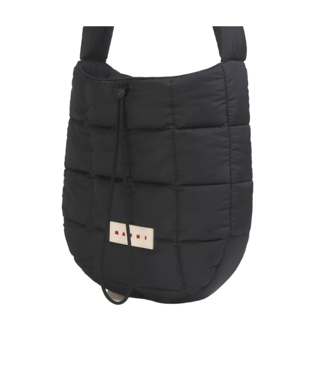 Marni Drawstring Quilted Shoulder Bag